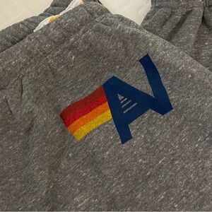 AVIATOR NATION LOGO SWEATPANTS - HEATHER GREY XL